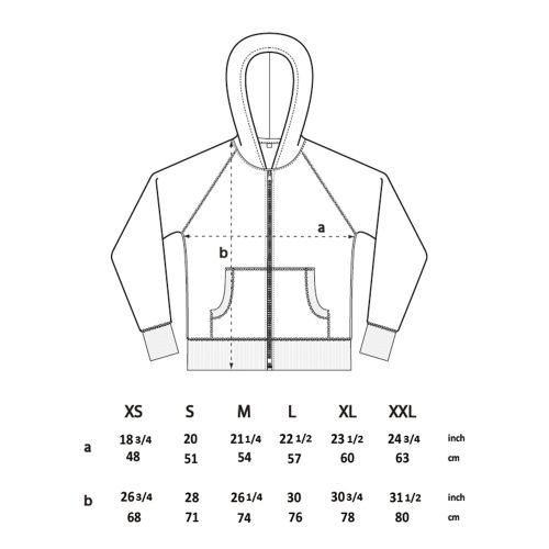 Gerecyclede Zip-Up Hoodie Unisex - Afbeelding 6